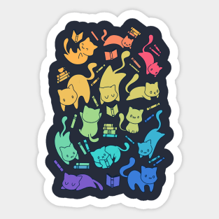 Cats & Books Sticker